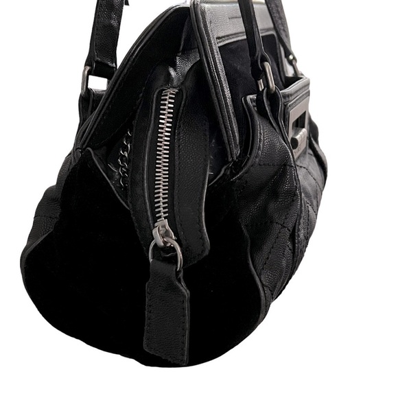 CHANEL Reissue Bowler Bag Black Caviar Leather Chenille Silver Hardware Large - Picture 3 of 16